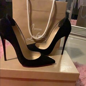 So Kate Black 120 mm Suade